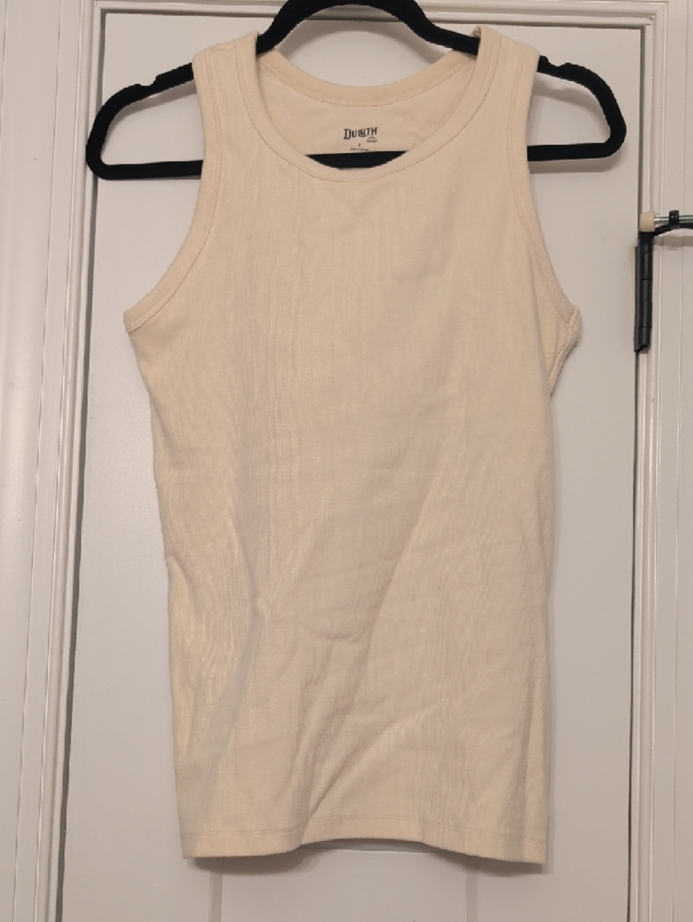 Duluth Trading Co. Tee — Cream with Black Logo
